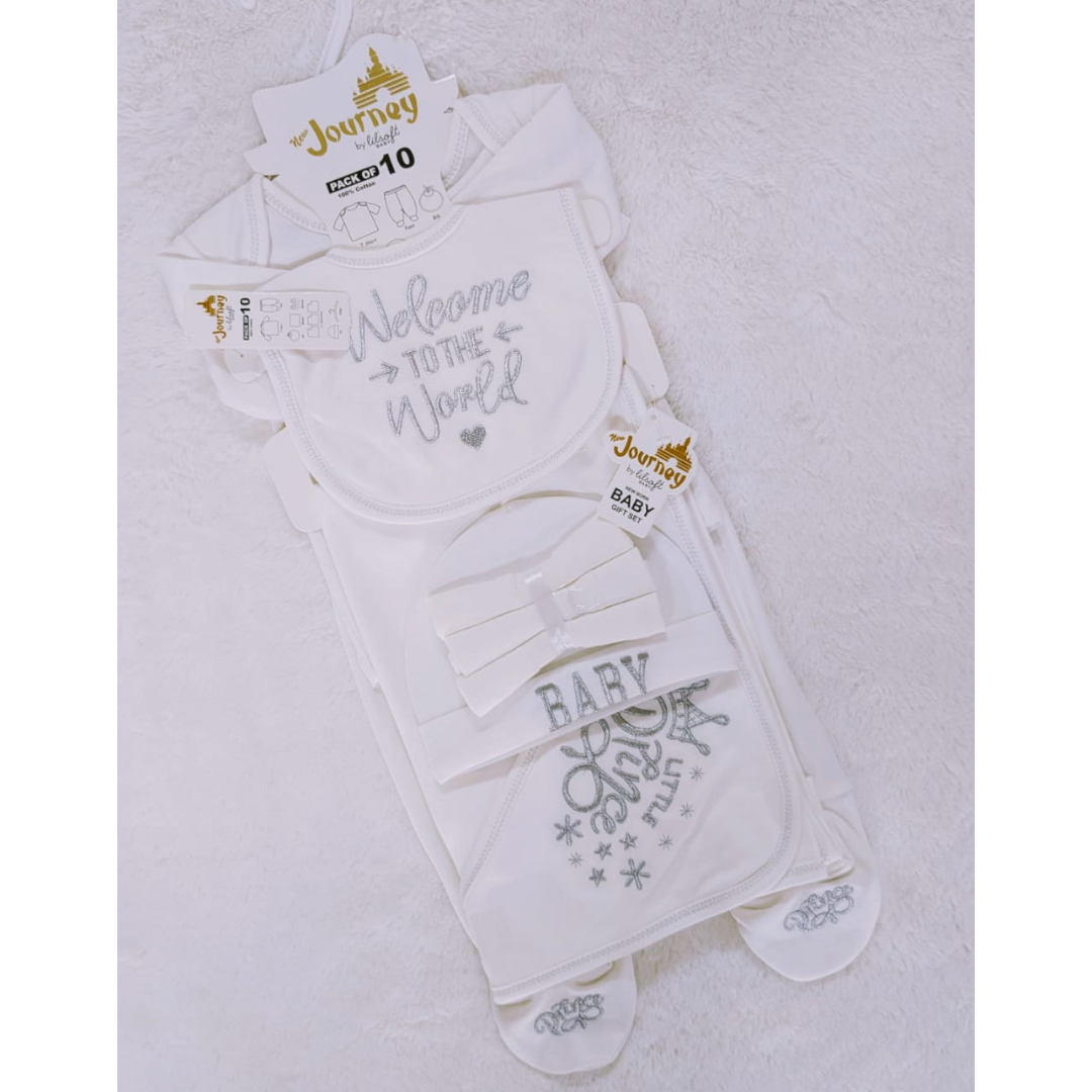 Infant 10 Pc All in one  suit set (0-3 months)