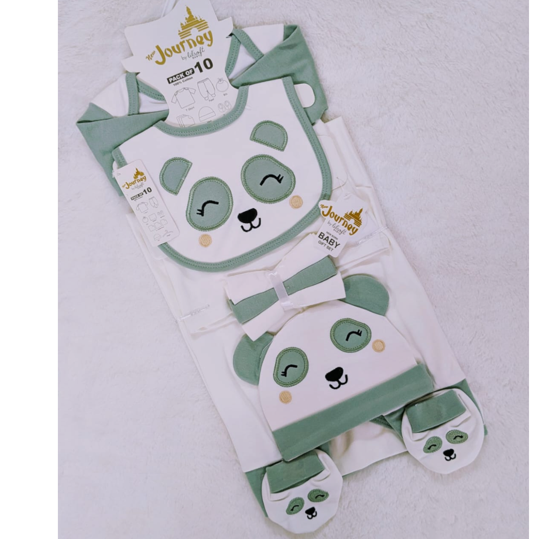 New born 10 Pc All in one suit set (0-3 months)