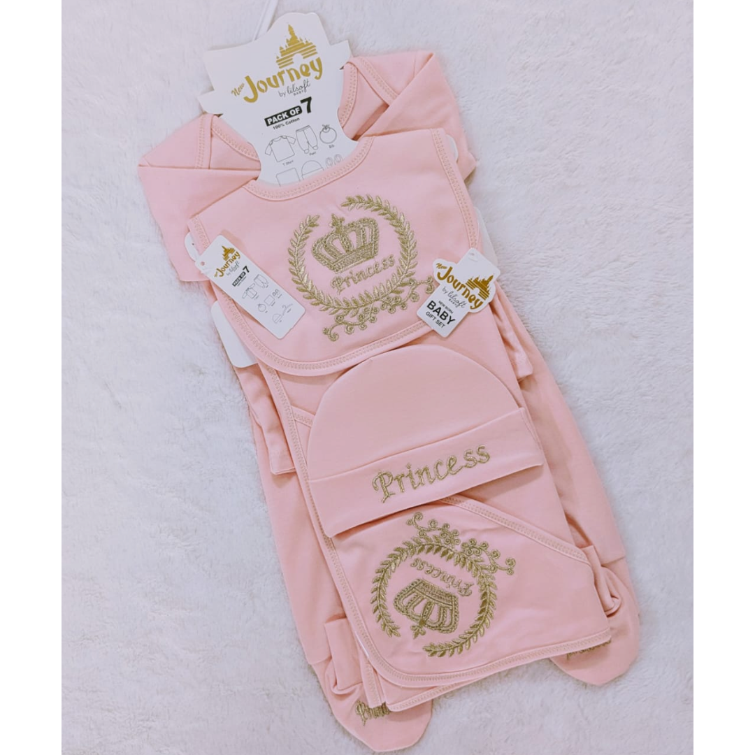 New born 7 Pc All in one suit set (0-3 months)