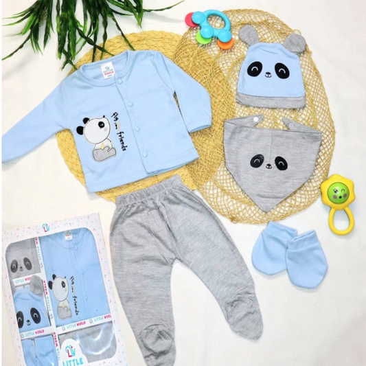 Infant Panda design Gift Set (6 Pc)