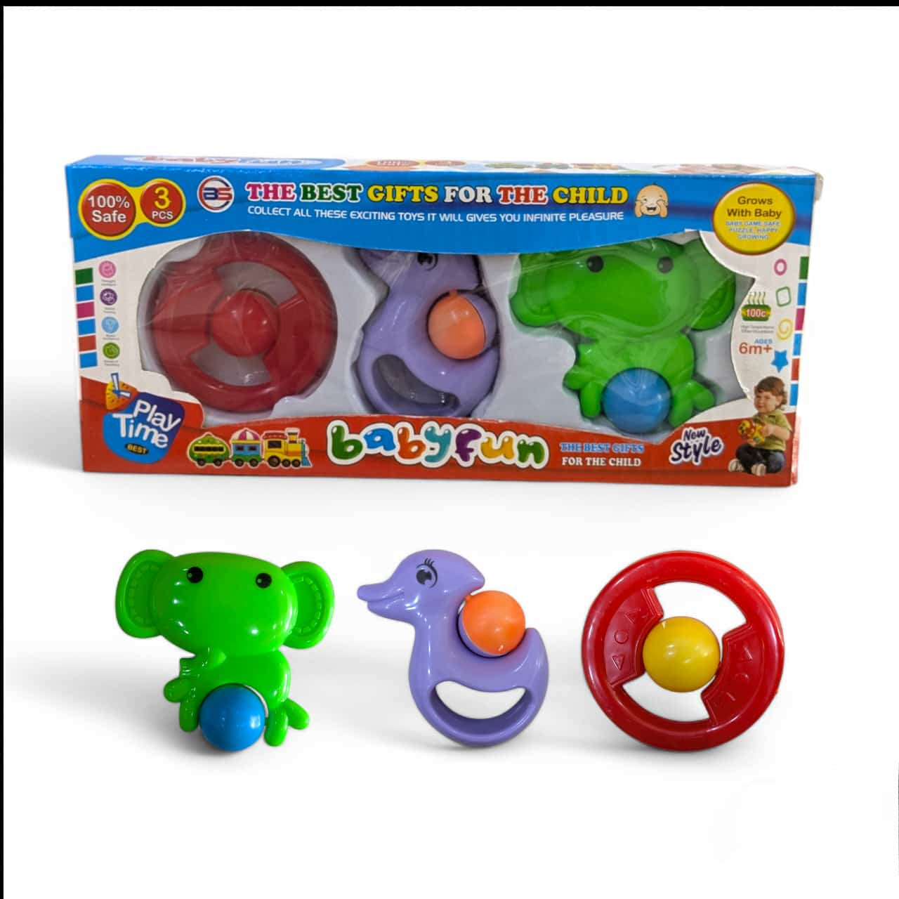 Baby 3 Pc Rattles