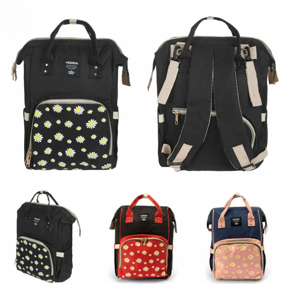 Flower multicolor Diaper Bag