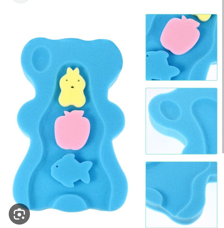 Baby Bathing Seat with Soft Mesh Sling and Sponge Material