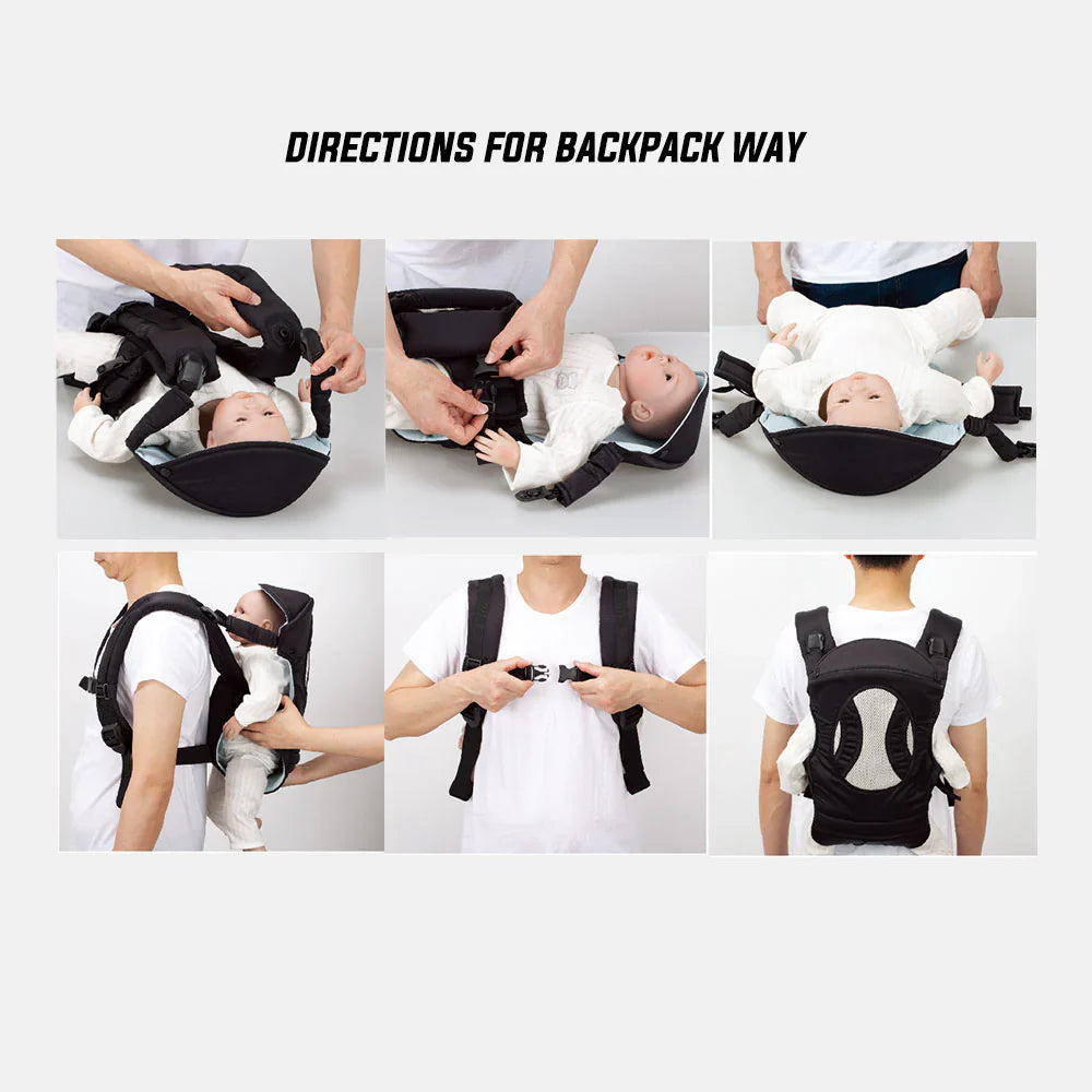 Tinnies Baby Cuddler | 4-in-1 Ergonomic Carrier with Head & Back Support