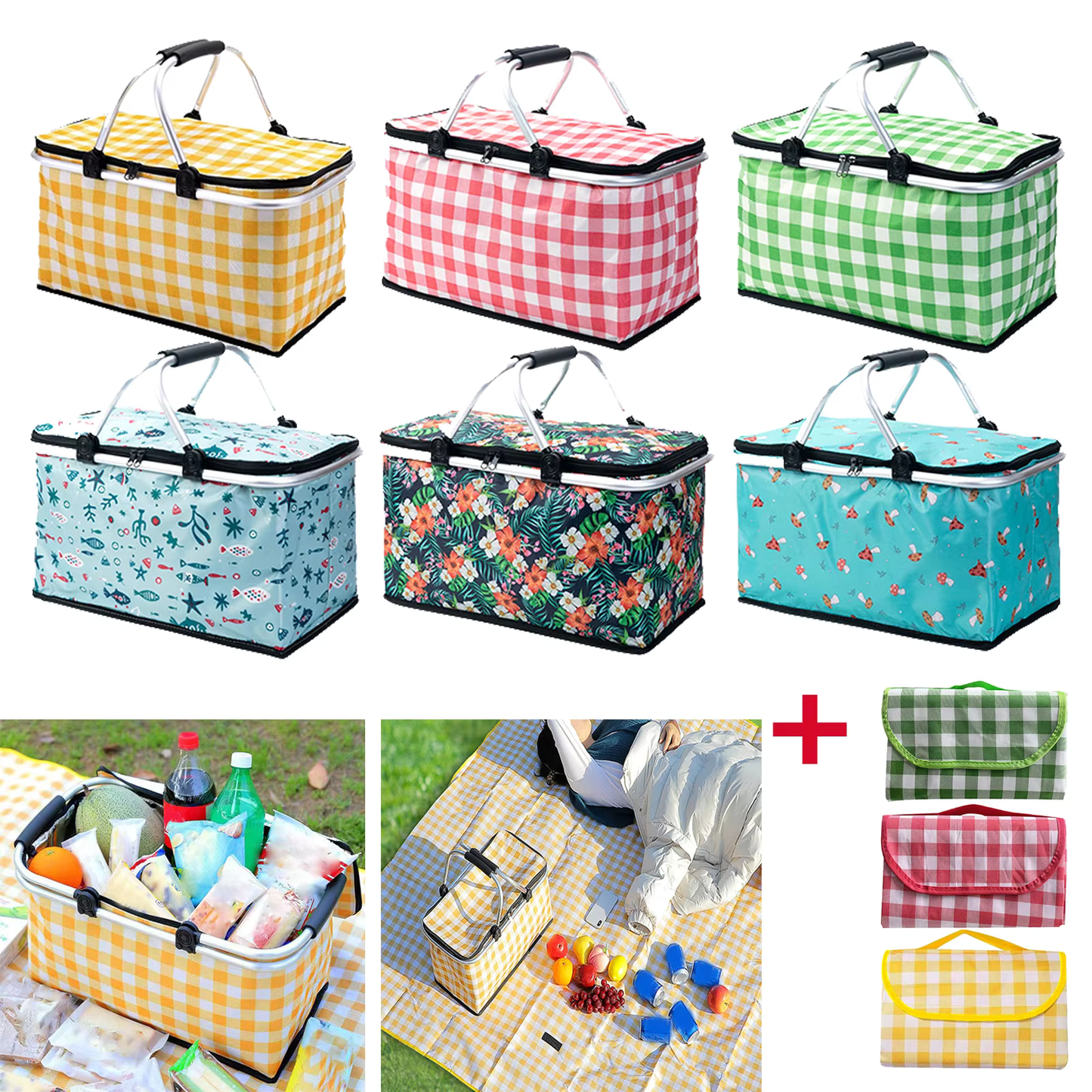 Multifunction foldable Outdoor Basket