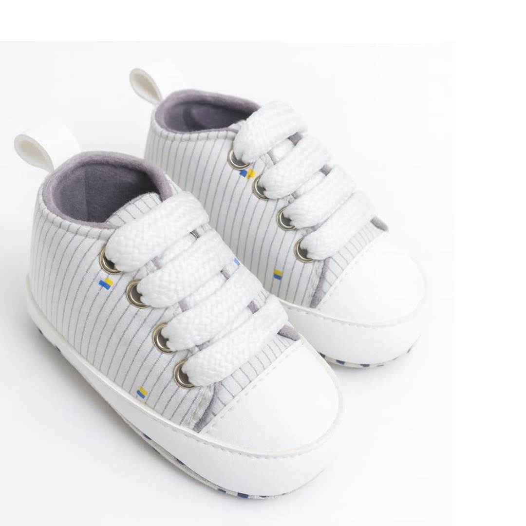 Cozy Pinstripe Baby Shoes for Newborns