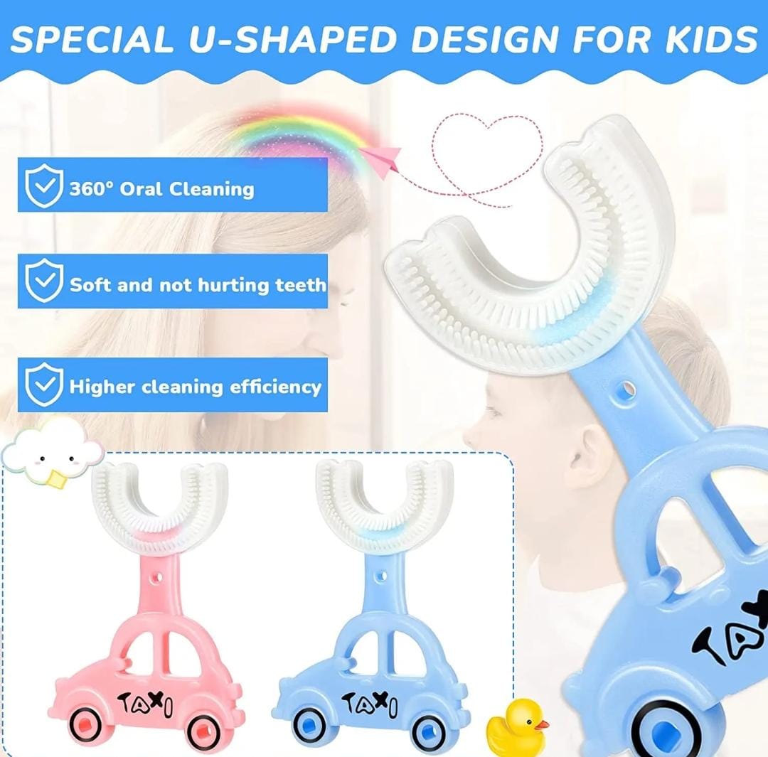 Kids Taxi shaped Silicon toothbrush