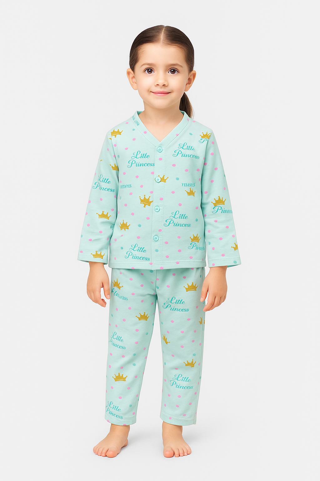 2 Pc Girls Blue Nightwear Set