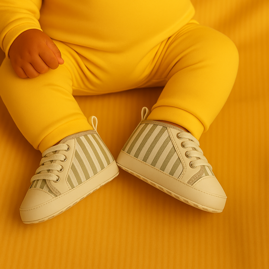 Infant Stripe Flexible Crib Shoes