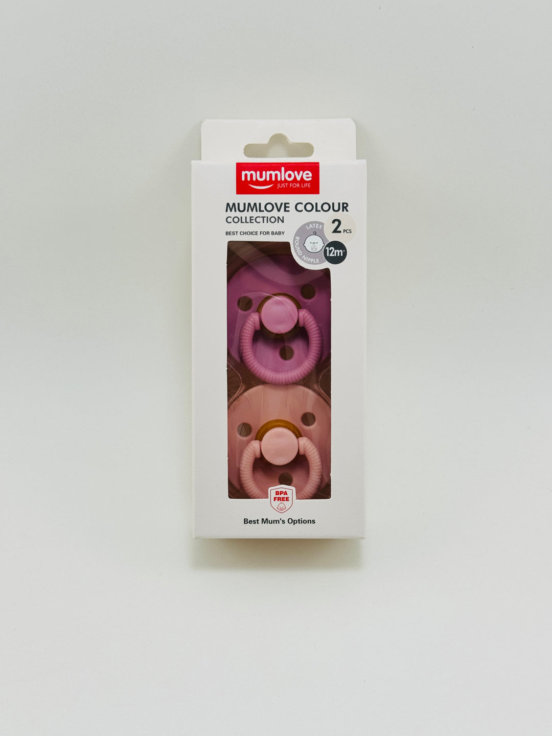 Mumlove 2 Pc  Color Collection Pacifier Set