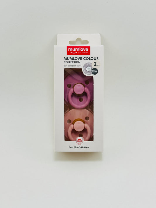 Mumlove 2 Pc  Color Collection Pacifier Set