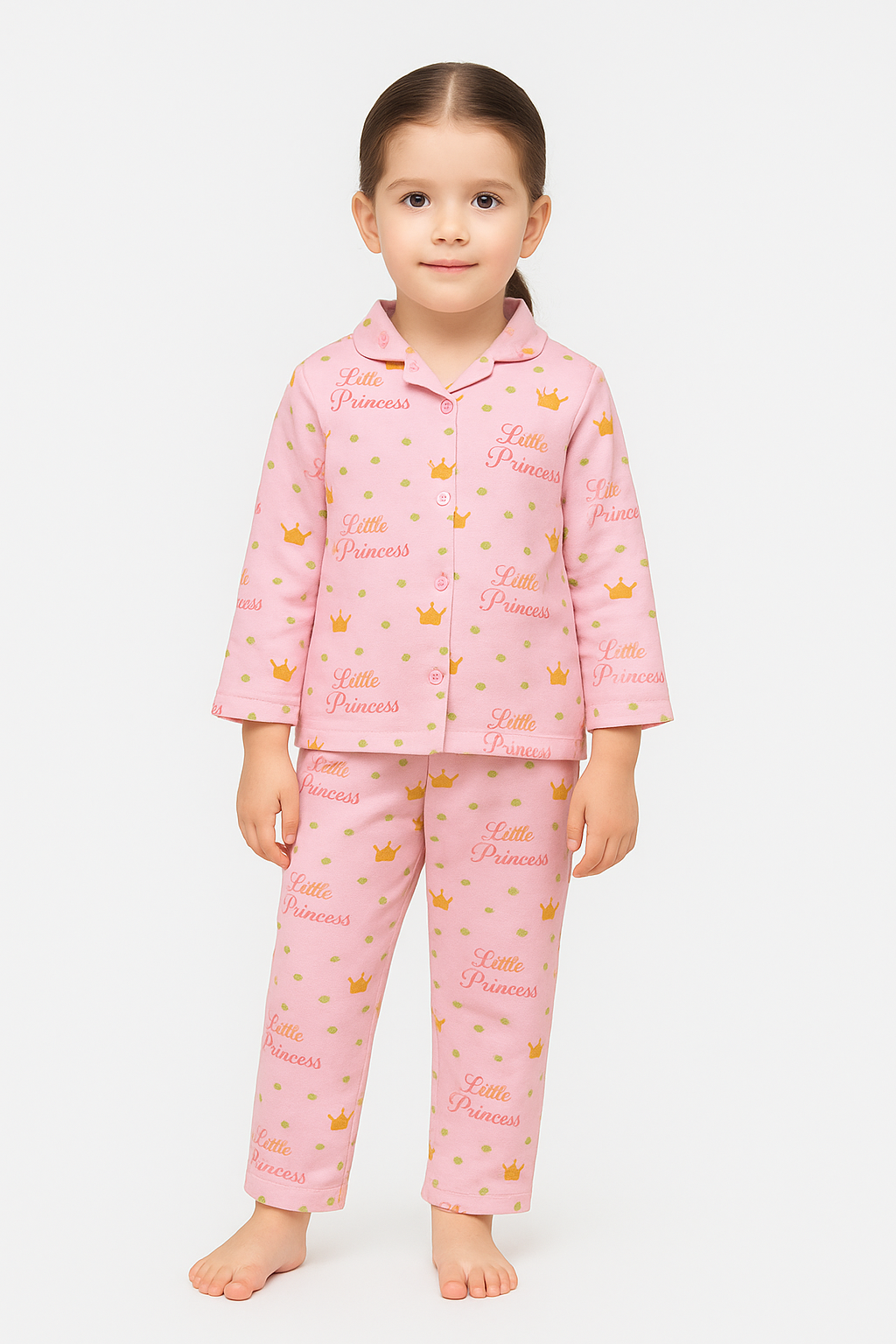 2 Pc Girls Pink Nightwear Set