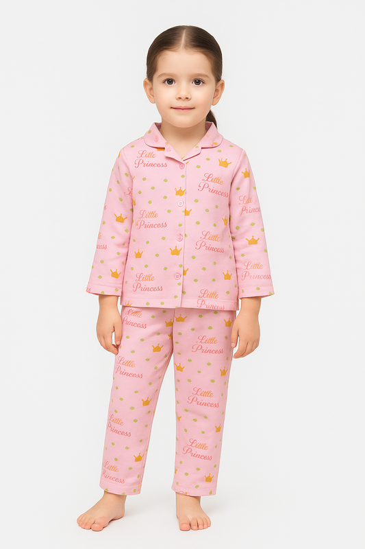 2 Pc Girls Pink Nightwear Set