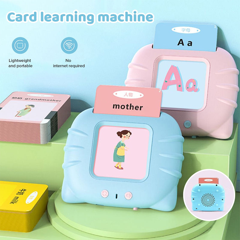 Kids Blue Rechargeable Educational talking Flashcards