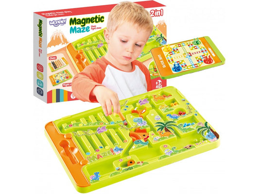 Kids 2 in 1 Magnetic Maze with Chess